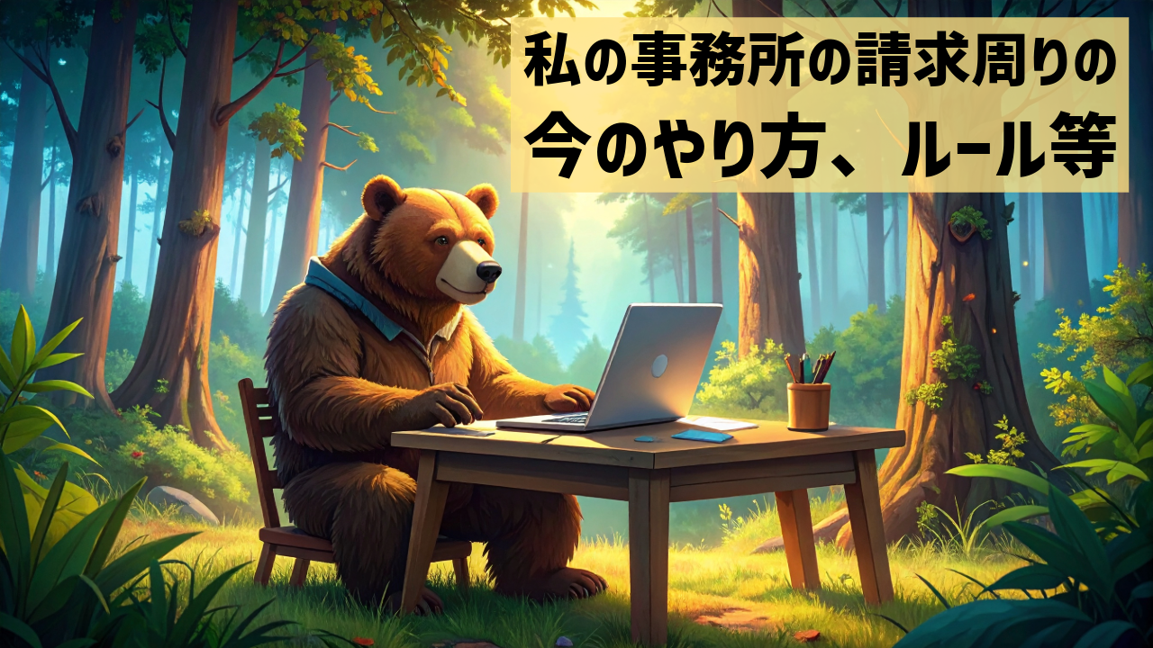 私の事務所の請求周りの今のやり方、ルール等
