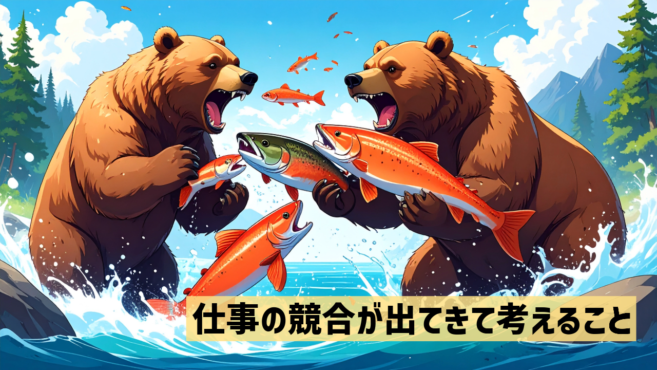 仕事の競合が出てきて考えること