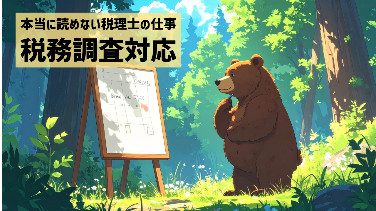 本当に読めない税理士の仕事、税務調査対応